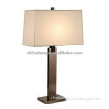 UL America style metal/iron/steel led touch table lamp with white lamp shade for home decor,hotel,coffee shop